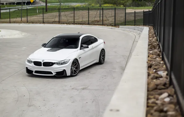 Picture BMW, White, Grid, F82