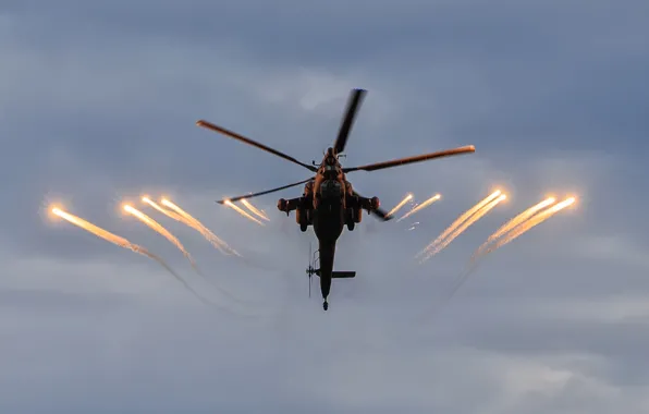 Picture helicopter, Russian, shock, "The eagles", Mi-28N