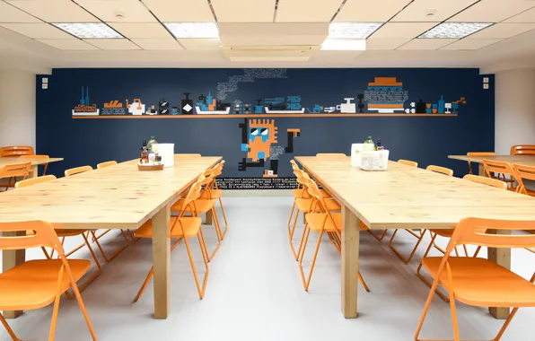 Chairs, tables, dining room, Trasys, everything is code