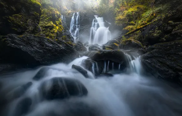 River, stones, Norway, waterfalls, cascade, Norway, Lier, Lier
