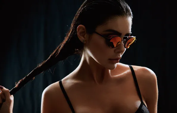 Picture face, model, hair, glasses, melissa