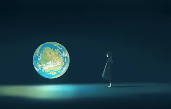 Fiction, Earth, girl
