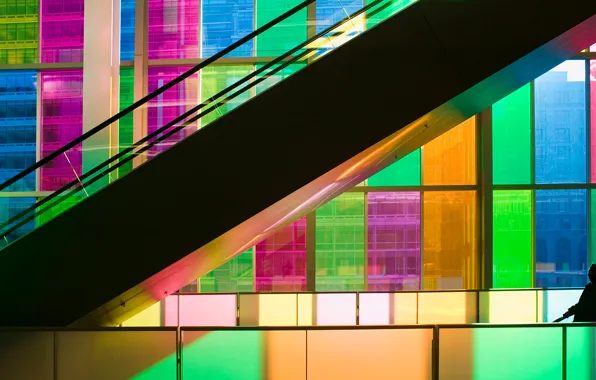 Glass, paint, window, Canada, stained glass, Montreal, The Palace of congresses