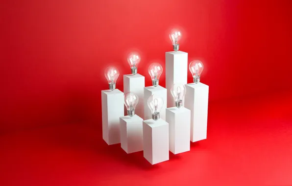 Picture light, rendering, light bulb