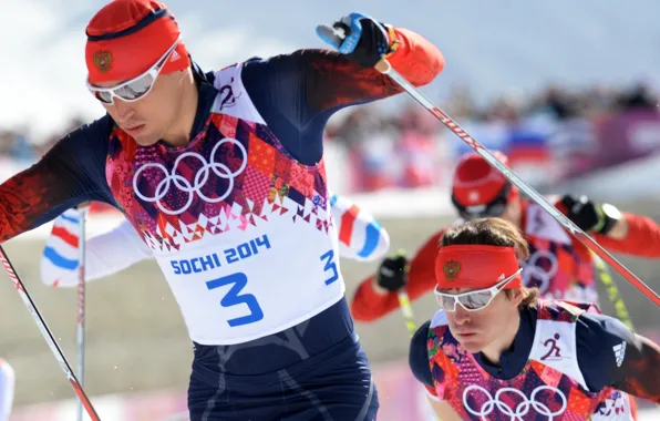 Skiers, Russia, Olympics, Champions, Sochi 2014, Alexander Legkov, ski marathon, Maxim Vylegzhanin