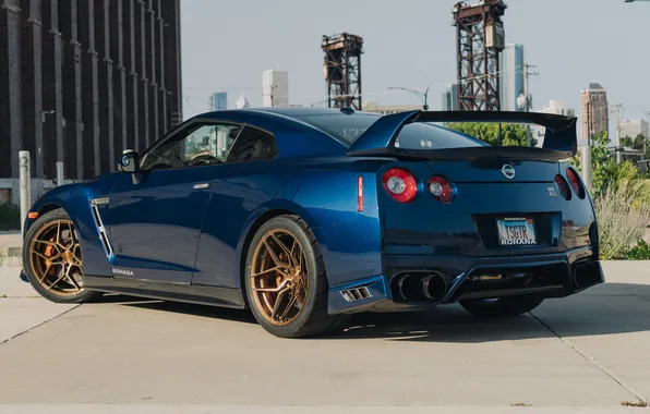 GTR, Nissan, Blue, Sportcar, Nissan GTR