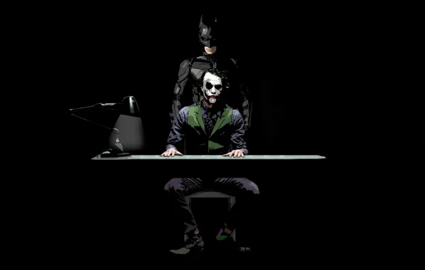 Picture The Dark Knight, Batman, The dark knight, Joker