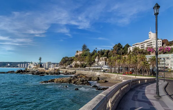 Picture the sky, Vinã del mar, the city, landscape