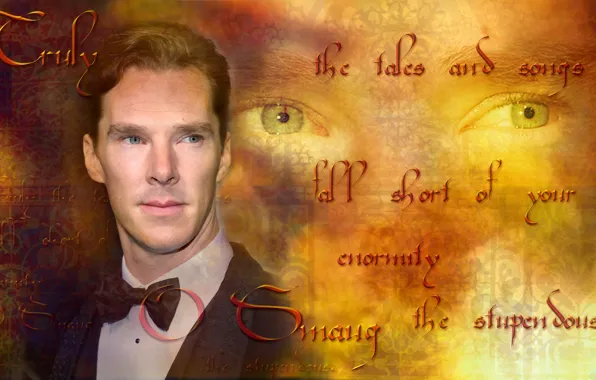 Letters, background, Benedict Cumberbatch, Benedict Cumberbatch, by geepor