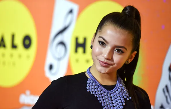 Look, pose, makeup, actress, singer, hair, Izabela Moner, Isabela Moner