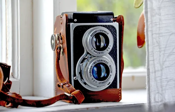 Picture retro, camera, the camera, old, ricoh