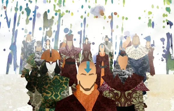 Color, paint, avatar, avatar, Aang, The Legend of Korra, Avatar: the Legend of Korr., Kyoshi