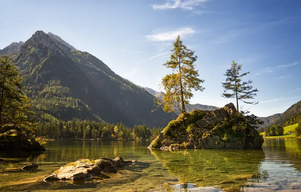 Picture landscape, mountains, nature, lake