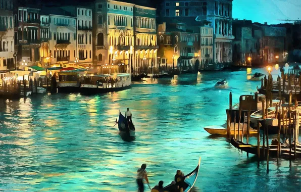 Figure, picture, Italy, Venice, Italy, art, Venice, Italia