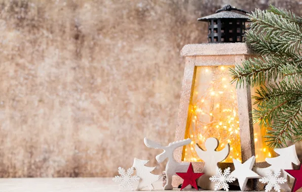 New Year, Christmas, winter, snow, merry christmas, decoration, lantern