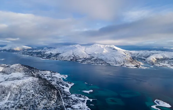 Picture landscape, mountains, Norway, the fjord, Lofoten