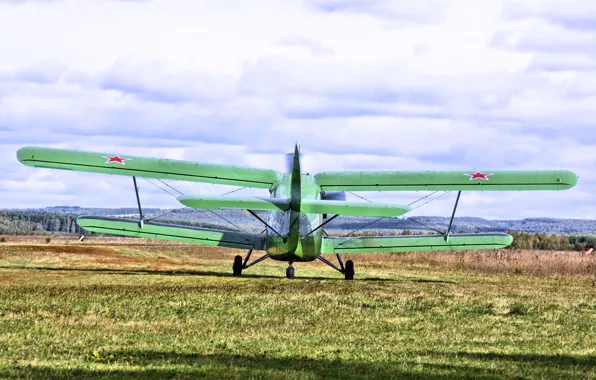 Picture Biplane, Anna, Airplane, The airfield, The plane, Biplane, An-2, Maize