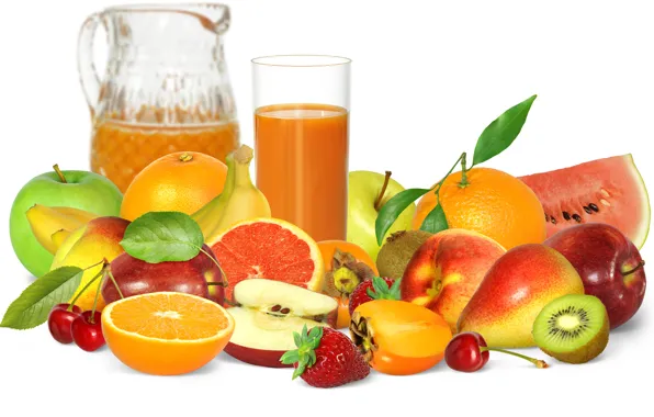 Berries, juice, fruit