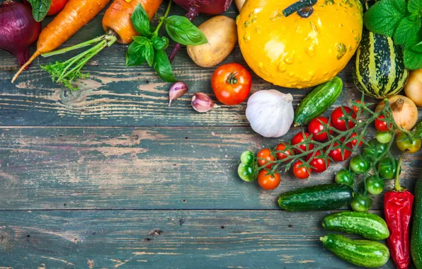 Picture harvest, still life, vegetables, fresh, wood, vegetables, healthy, harvest