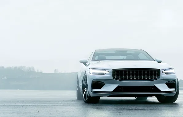 Machine, auto, white, Volvo, Hybrid, hybrid, Volvo, Volvo Polestar 1