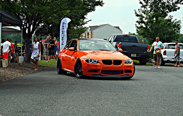 Picture E92, Fire Orange, M3, Daytime Running Lights