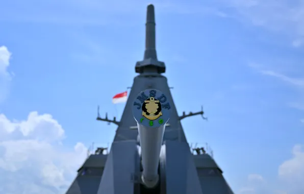 Frigate, gun mount, JS Kumano