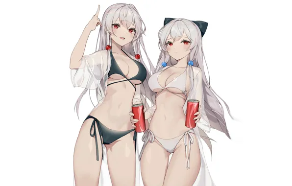 Picture girl, sexy, cleavage, long hair, boobs, anime, beautiful, pretty