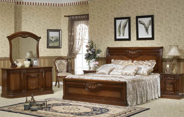 Picture room, style, interior, design, bedroom