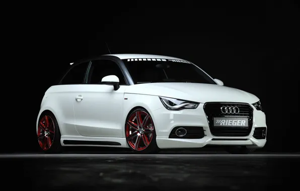 Audi, Audi, tuning, white, 2013, Rieger