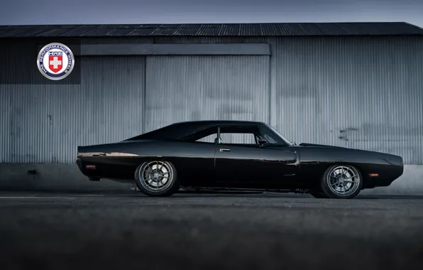 Picture Tantrum, S104, Black, HRE, Brushed, Charger, Dodge, 1971