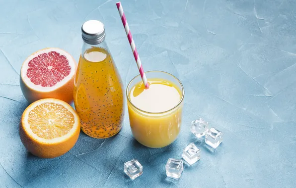 Picture juice, fresh, orange, grapefruit