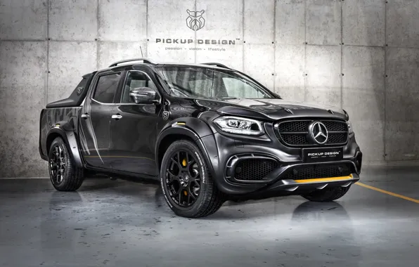 Mercedes-Benz, Front, Black, Pickup, X-Class, Carlex Design, Carlex, Mercedes-Benz X-Class