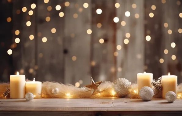 Comfort, heat, fire, flame, Board, candles, Christmas, New year