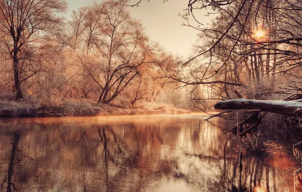 Picture Nature, Wallpaper, River, Lake, Autumnal