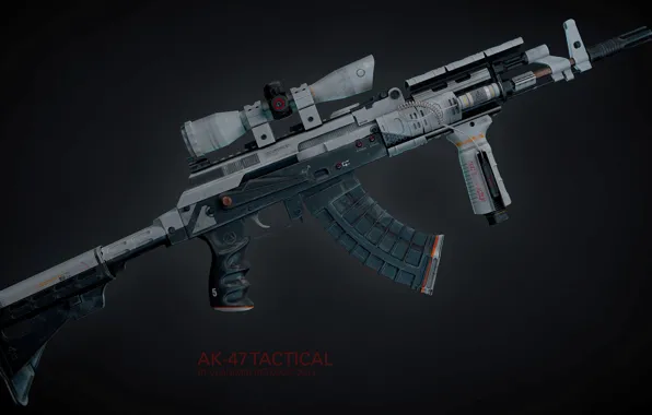 Picture rendering, weapons, tuning, gun, weapon, render, custom, Kalashnikov