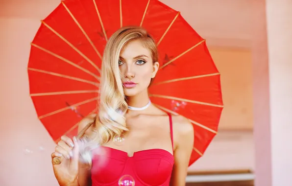 Look, girl, umbrella, dress, Chanel Gray