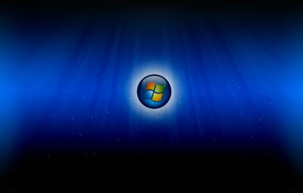 Desktop, microsoft, big, blue windows