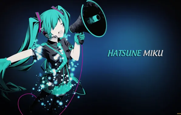 Microphone, vocaloid, hatsune miku, Vocaloid, Hatsune Miku