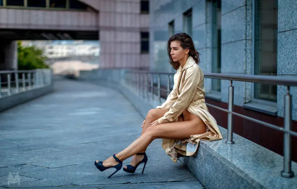 Pose, model, makeup, figure, border, hairstyle, shoes, brown hair