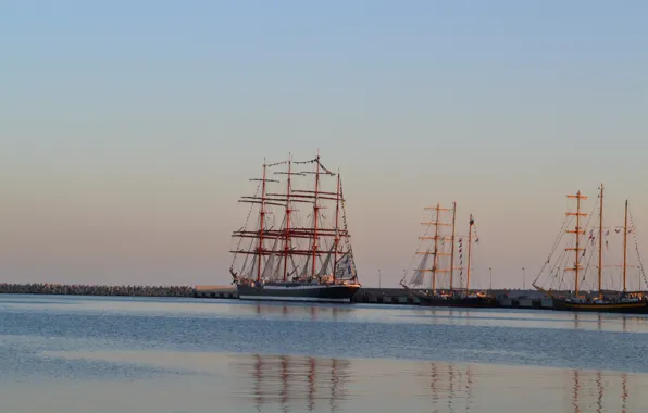 Sunset, Sea, Sochi, regatta