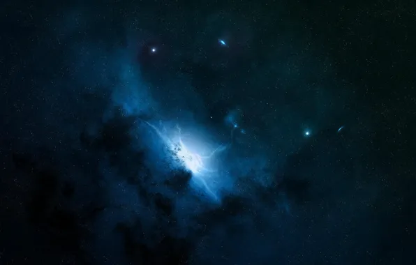Stars, nebula, Stefan Veselinov, Nebula