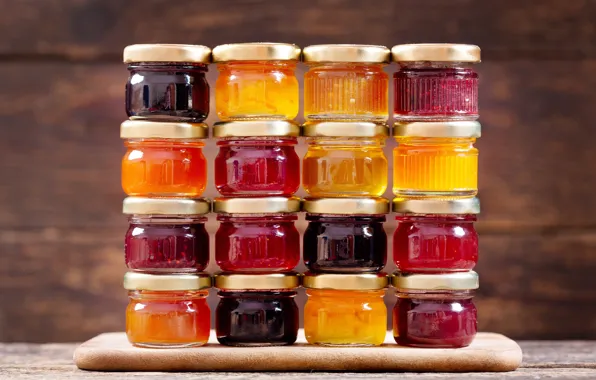 Picture table, background, Board, banks, bokeh, jam
