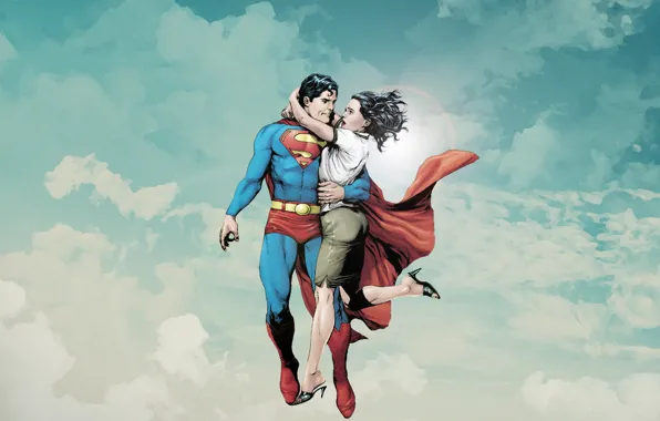 Wallpaper comics, Superman, dc universe, Lois Lane for mobile and