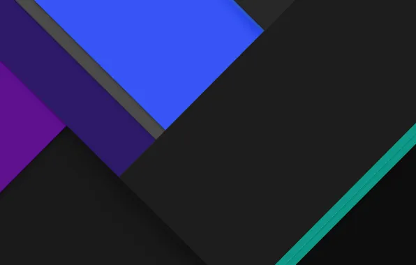 Android, Blue, Black, Line, Abstractions