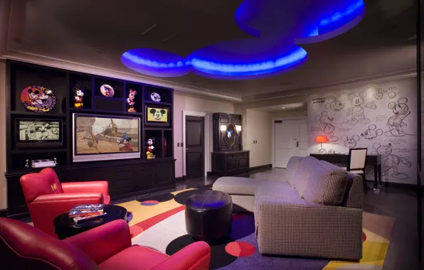 Picture design, style, room, interior, original Mickey Mouse