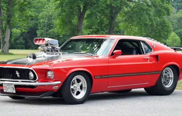 Mustang, Ford, 1969, muscle, tuning, power, america, Mach 1