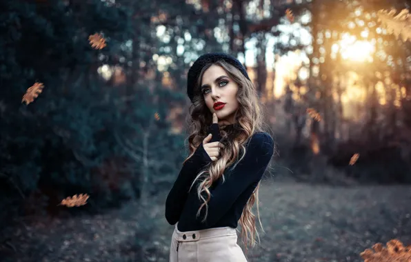 Picture leaves, makeup, sponge, Alessandro Di Cicco, The Woods, Andrea Claudia Marchetti