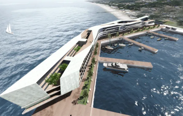 Picture the city, port, desktopography, digital art, projects