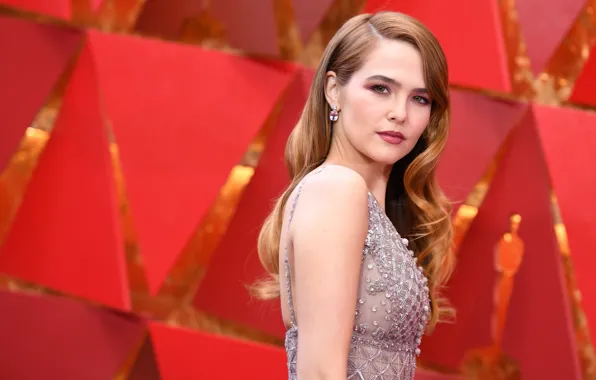 Look, pose, makeup, figure, actress, Zoey Deutch, Zoey Deutch