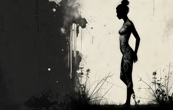 Girl, woman, profile